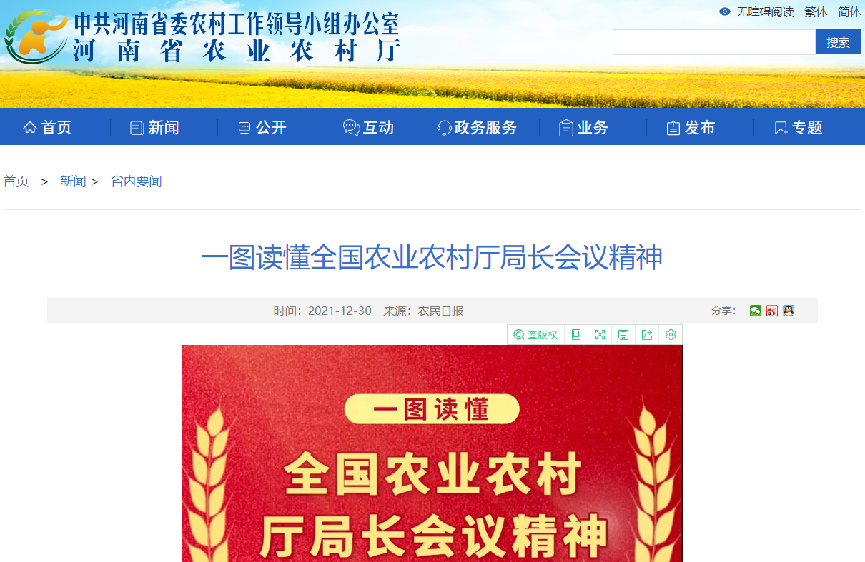 一圖讀懂全國農(nóng)業(yè)農(nóng)村廳局長會(huì)議精神